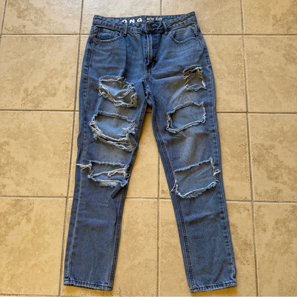 High Rise Mom Jeans.